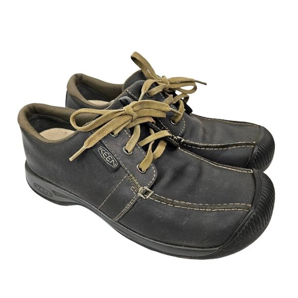 Keen Reisen Leather Low Lace Up Hiking Oxford Shoe 1011491 main image 4
